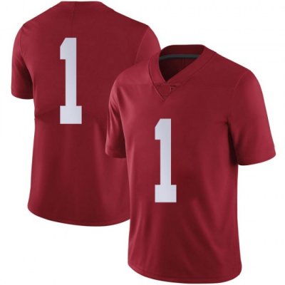 NCAA Men's Alabama Crimson Tide #1 Kool-Aid Mckinstry Stitched College Nike Authentic No Name Crimson Football Jersey EP17M17HV